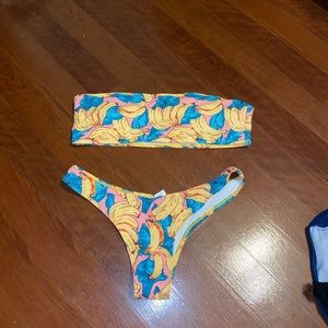 Shein banana bikini size large